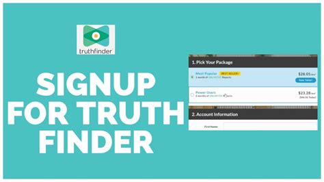 truthfinder sign up|Sign Up For A TruthFinder Background Check